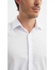 M0800-1 Chemise coupe ajustée - Blanc