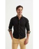 ENZO-118-06 Chemise coton - Noir