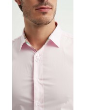 ENZO-118-08 Chemise coton - Rose