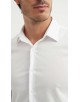 STR-043-1 Chemise en stretch - Blanc