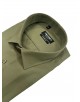  R002-48 Chemise vert olive piqué en confort fit