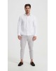  R002-01 Chemise blanche piqué en confort fit