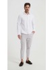  R002-01 Chemise blanche piqué en confort fit