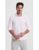  R002-03 Chemise rose piqué en confort fit