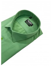 SAT100-32 Chemise vert en slim fit