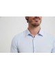 SAT100-14 Chemise bleu ciel en slim fit