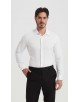 SAT100-58 Chemise ivoire en slim fit