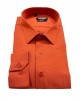 T60-37 Chemise piqué terracotta en slim fit