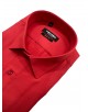 T60-38 Chemise piqué rouge slim fit