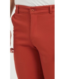 YE-807-03 Chino stretch terracotta (T38 à T50)