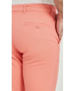 YE-807-07 Chino stretch corail (T38 à T50)