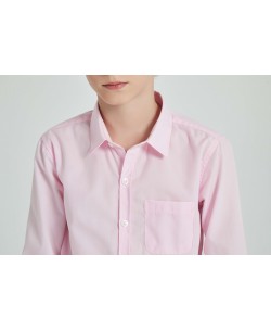 KIDS-901-3 Chemise rose pour enfant de 6 à 16 ans