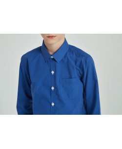 KIDS-901-8 Chemise bleu royal pour enfant de 6 à 16 ans