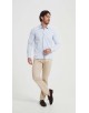 SAT200-14 Chemise bleu ciel en confort fit