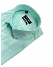 SAT200-31 Chemise vert sauge en confort fit