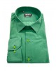 SAT200-34 Chemise vert en confort fit