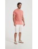 23501-13 T-shirt corail en lin