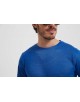 23501-8 T-shirt bleu royal en lin